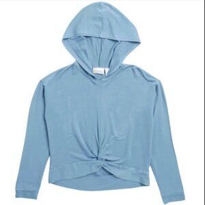 Zella Hoodie Light Blue Twist Front XL 14/16